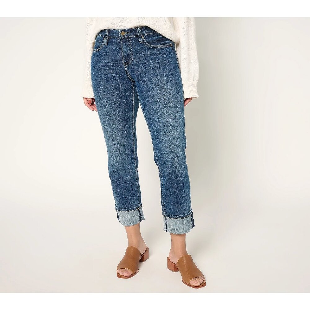 Liverpool Los Angeles Marley Girlfriend Jean Size 0 Jones Dark Wash Classic NEW
